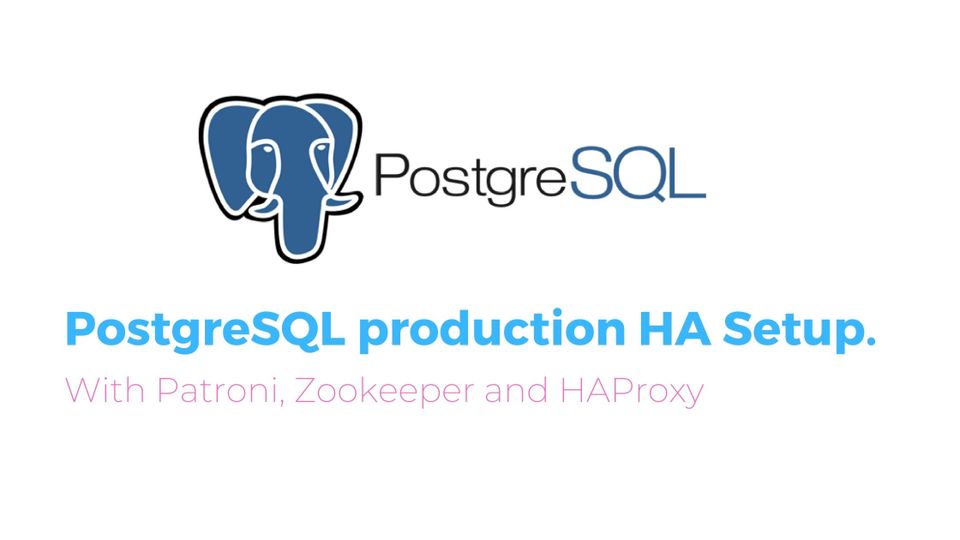 How to configure PostgreSQL HA with Patroni?